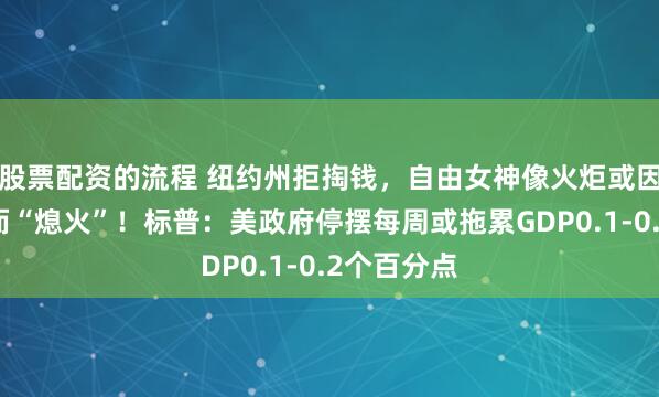 股票配资的流程 纽约州拒掏钱，自由女神像火炬或因政府停摆而“熄火”！标普：美政府停摆每周或拖累GDP0.1-0.2个百分点